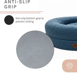 Sam's Pets Scruffy Round Orthopedic Dog Bed, Navy, Medium: 30-in slide 2 of 8