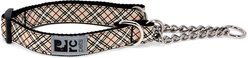 RC Pets Tan Tartan Dog Training Collar, Large: 18 to 26-in neck, 1-in wide