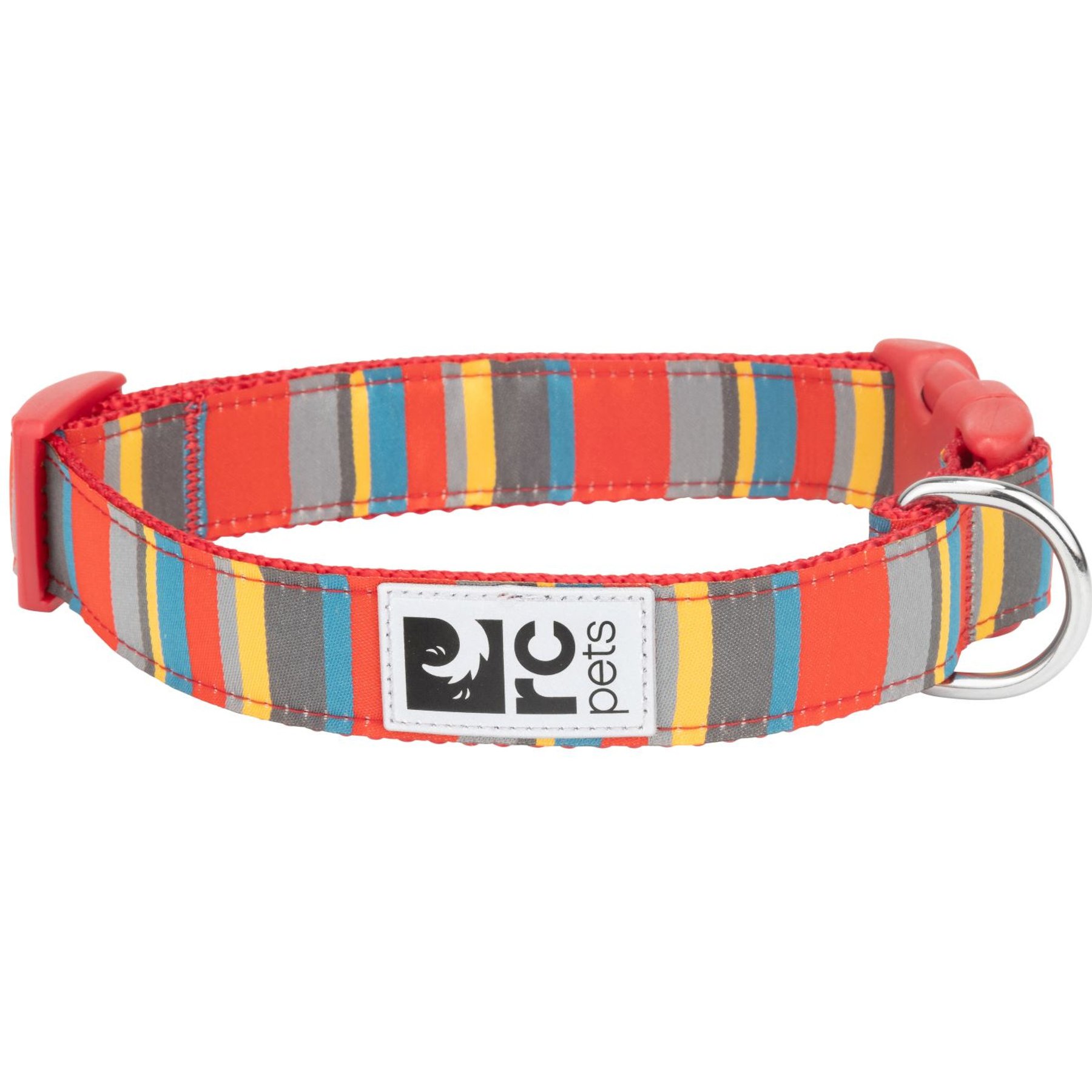 RC Pets Multi Stripes Dog Collar, Medium: 12 to 20-in neck, 1-in wide