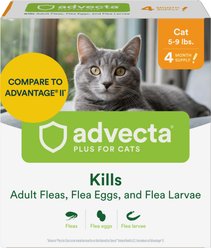 Advecta Flea Spot Treatment for Cats, 5-9 lbs, 4 doses (4-mos. supply)