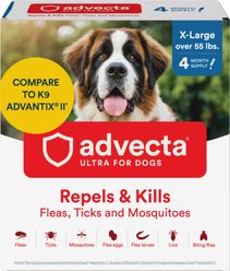 Advecta Flea & Tick Spot Treatment for X-Large Dogs, over 55 lbs, 4 doses (4-mos. supply)