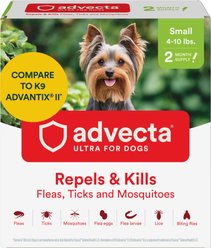 Advecta Flea & Tick Spot Treatment for Small Dogs, 4-10 lbs, 2 doses (2-mos. supply)