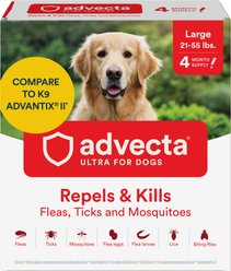 Advecta Flea & Tick Spot Treatment for Large Dogs, 21-55 lbs, 4 doses (4-mos. supply) slide 1 of 6