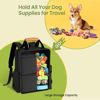 Show full view: Delomo Airline Approved Backpack Dog Travel Bag, 25-L, Black slide 3 of 6