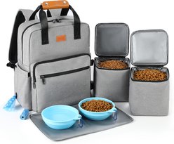 Delomo Airline Approved Backpack Dog Travel Bag, 25-L, Grey