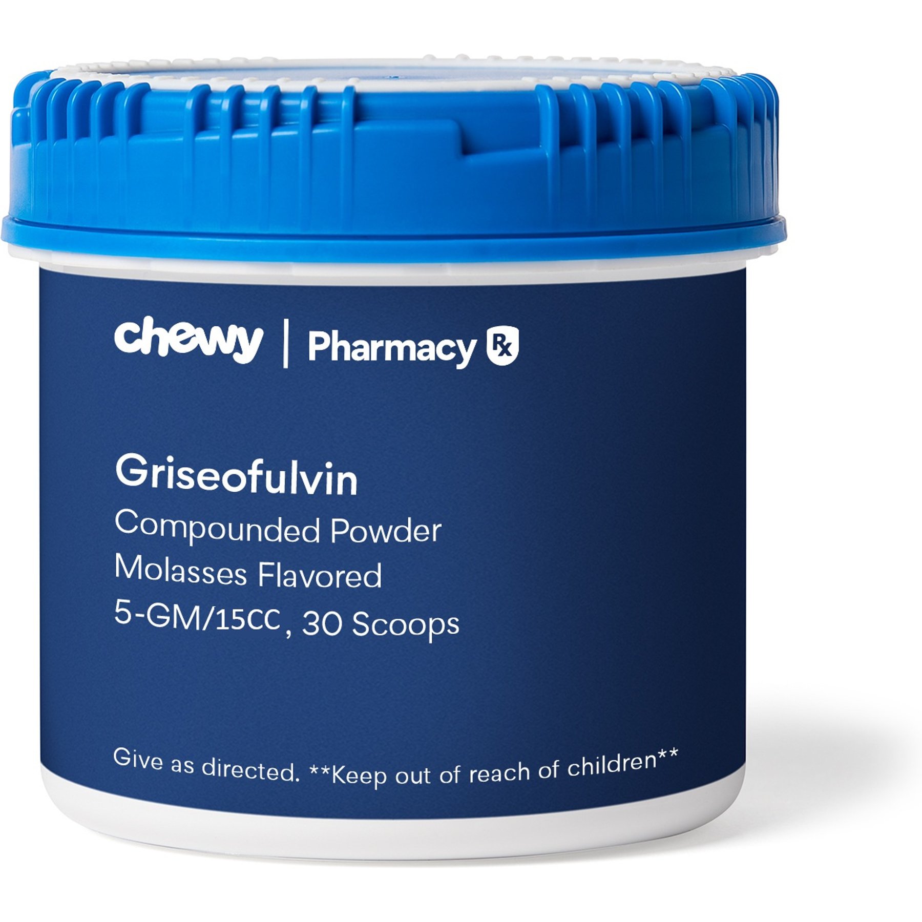 Griseofulvin Compounded Molasses Powder, 5 GM/15CC scoop, 30 scoops for Veterinary use