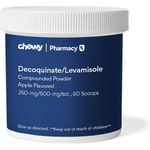 Decoquinate/Levamisole Compounded Apple Powder, 250 mg/500 mg/5CC scoop, 60 scoops for Veterinary use