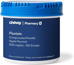 Flunixin Compounded Apple Powder, 500 mg/5CC scoop, 100 scoops for Veterinary use
