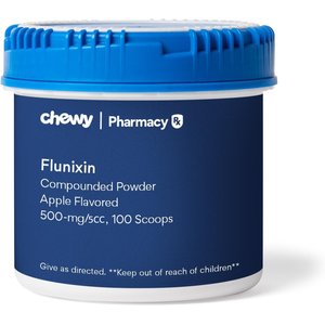 Flunixin Compounded Apple Powder, 500 mg/5CC scoop, 100 scoops for Veterinary use
