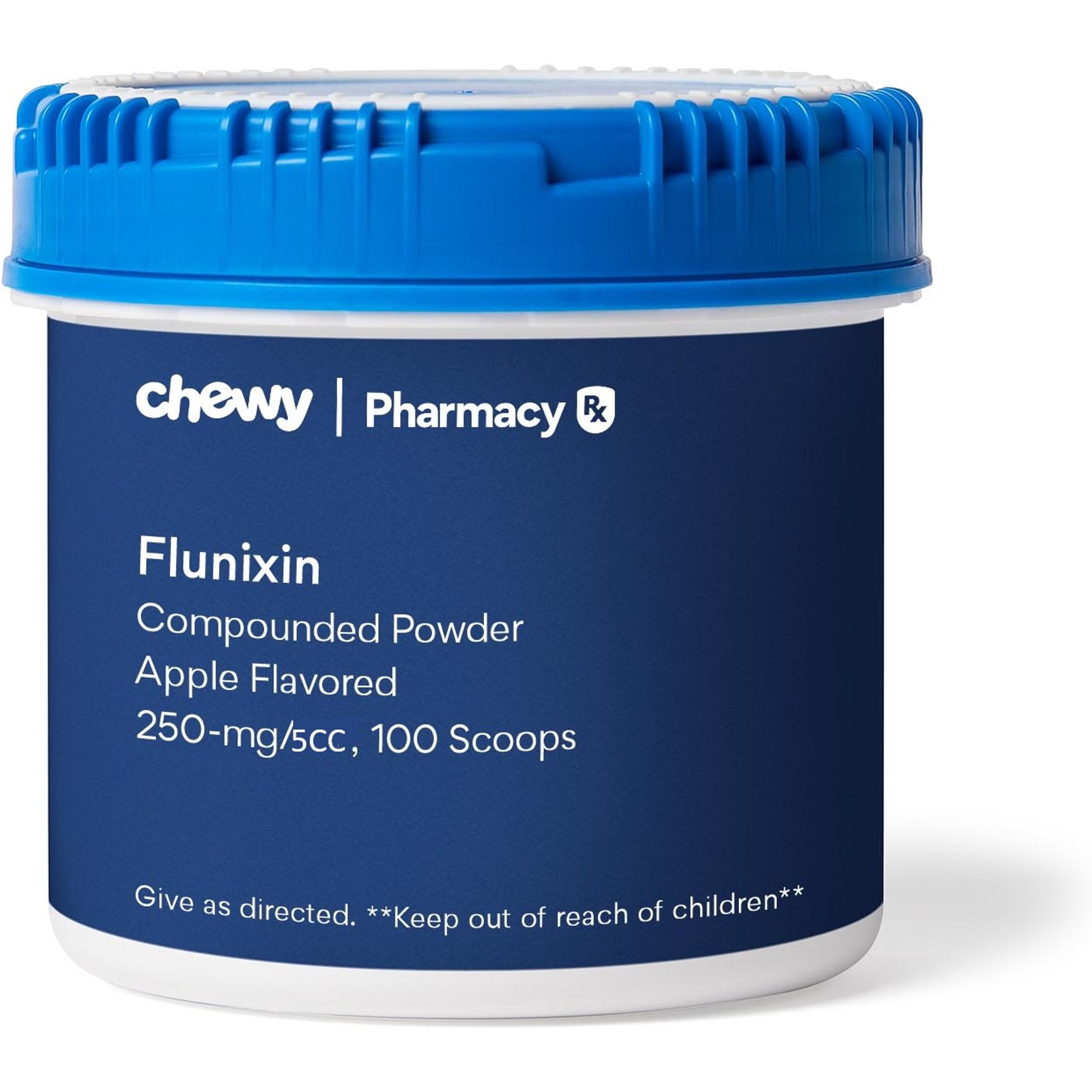 Flunixin Compounded Apple Powder, 250 mg/5CC scoop, 100 scoops for Veterinary use