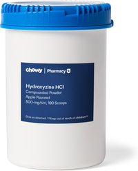 Hydroxyzine HCl Compounded Apple Powder, 500 mg/5CC scoop, 180 scoops for Veterinary use