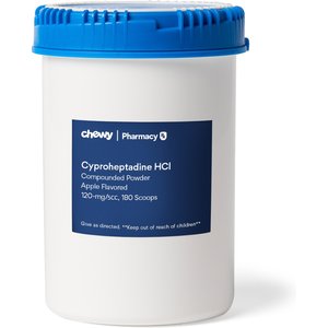 Cyproheptadine HCl Compounded Apple Powder, 120 mg/5CC scoop, 180 scoops for Veterinary use
