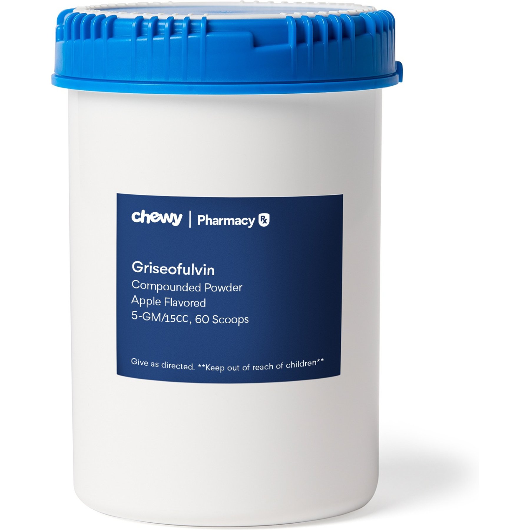 Griseofulvin Compounded Apple Powder, 5 GM/15CC scoop, 60 scoops for Veterinary use