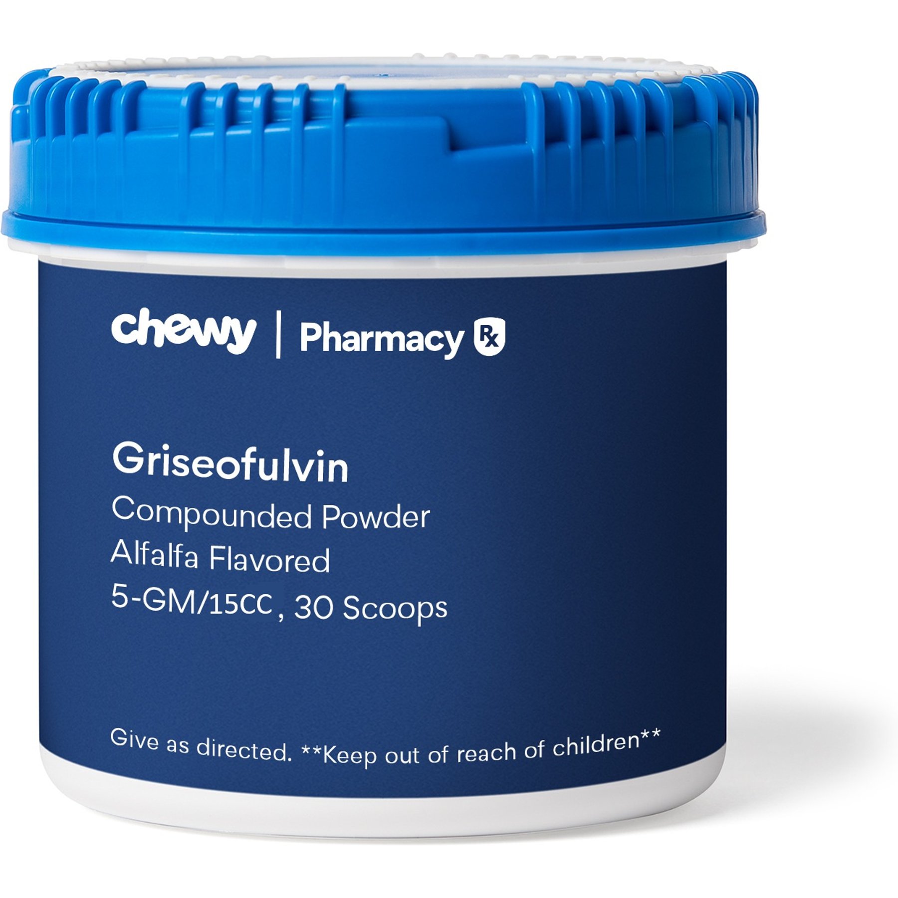 Griseofulvin Compounded Alfalfa Powder, 5 GM/15CC scoop, 30 scoops for Veterinary use