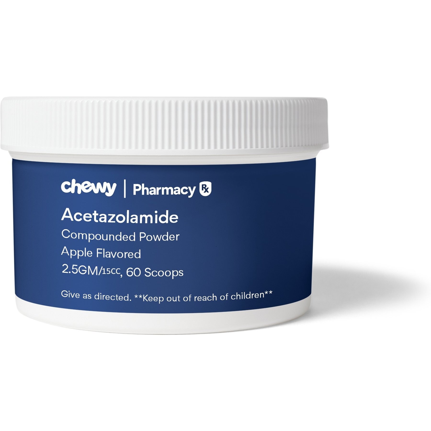 Acetazolamide Compounded Apple Powder, 2.5 GM/15CC scoop, 60 scoops for Veterinary use