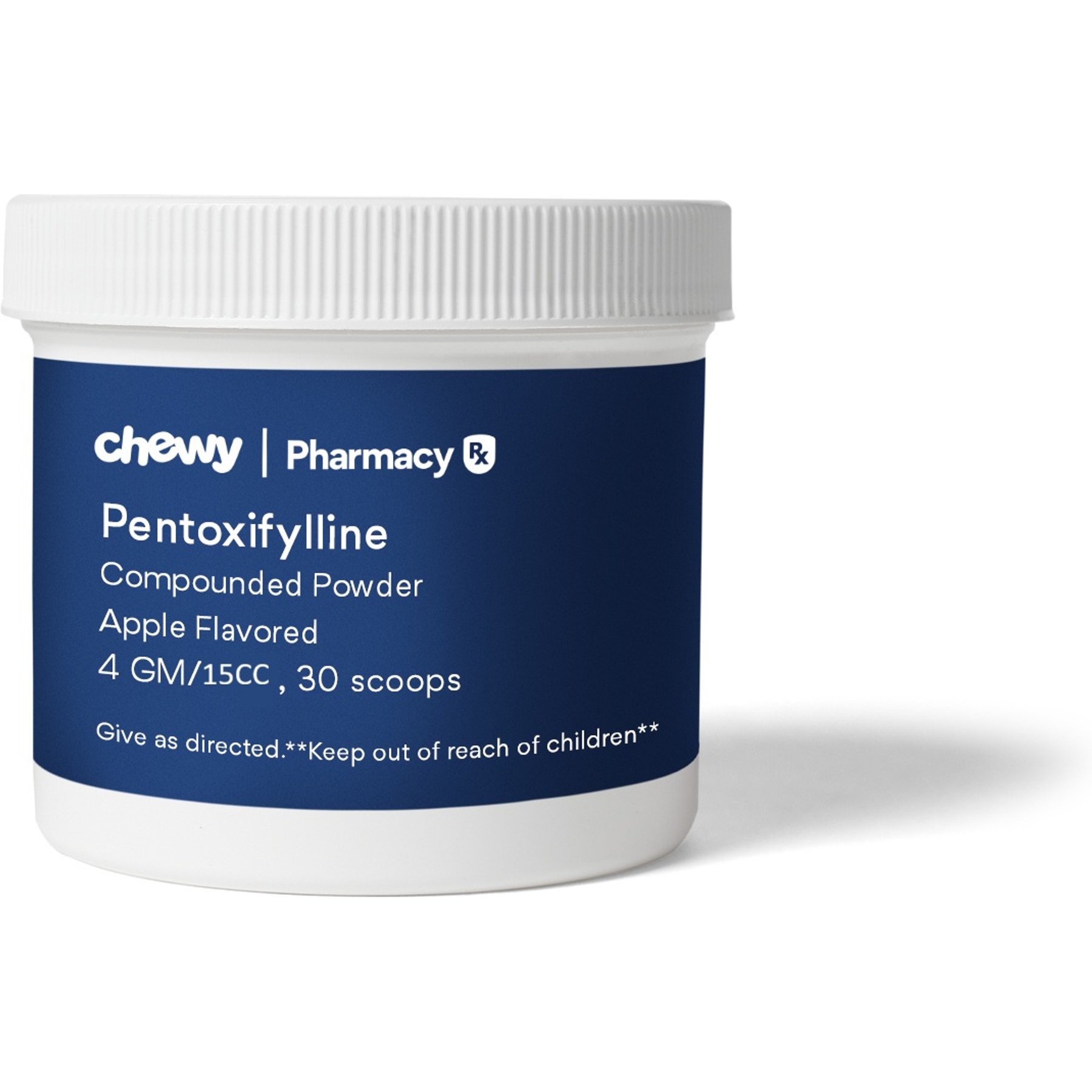Pentoxifylline Compounded Apple Powder, 4 GM/15CC scoop, 30 scoops for Veterinary use