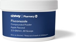 Fluconazole Compounded Apple Powder, 2.5 GM/5CC scoop, 60 scoops for Veterinary use