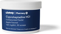 Cyproheptadine HCl Compounded Apple Powder, 120 mg/5CC scoop, 30 scoops for Veterinary use