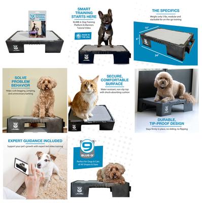 Show full view: Blue-9 KLIMB Jr. Professionally Designed Dog Training Platform, Black slide 10 of 10