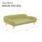 Show in main carousel: Sam's Pets Akkeri Linen Couch Dog Bed, Green, Large: 39-in slide 8 of 8