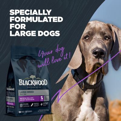 Show full view: Blackwood Large Breed Adult White Fish with Ancient Grains Recipe Dry Dog Food, 24-lb bag slide 9 of 11