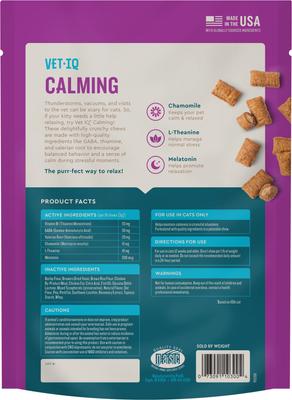 Show full view: VetIQ Chicken Flavored Chew Calming Supplement for Cats, 3.7-oz bag slide 10 of 11