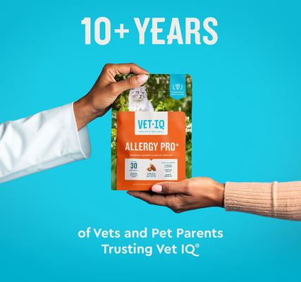 Show full view: VetIQ Chicken Flavored Chew Allergy & Immune Supplement for Cats, 3.7-oz bag slide 6 of 10