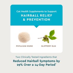 VetIQ Chicken Flavored Chew Hairball Supplement for Cats, 3.7-oz bag slide 2 of 9