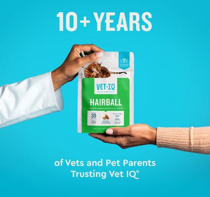 Show full view: VetIQ Chicken Flavored Chew Hairball Supplement for Cats, 3.7-oz bag slide 6 of 10