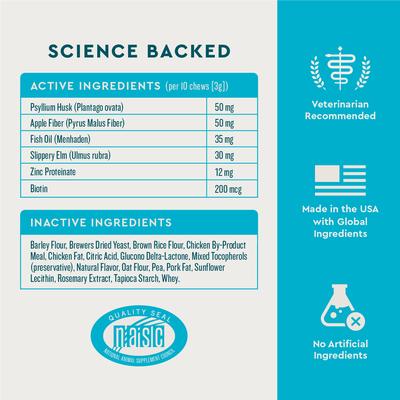 Show full view: VetIQ Chicken Flavored Chew Hairball Supplement for Cats, 3.7-oz bag slide 4 of 10