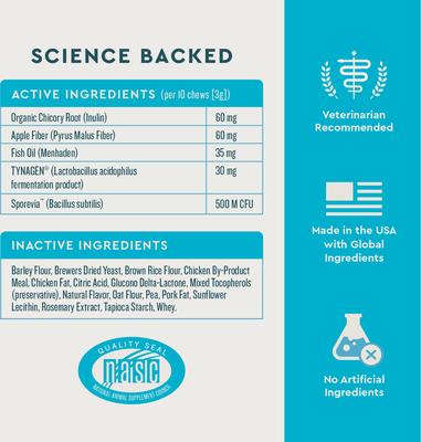 Show full view: VetIQ Chicken Flavored Chew Probiotic Supplement for Cats, 3.7-oz bag slide 4 of 11