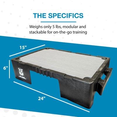 Show full view: Blue-9 KLIMB Jr. Professionally Designed Dog Training Platform, Black slide 4 of 10