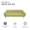 Show in main carousel: Sam's Pets Akkeri Linen Couch Dog Bed, Green, Large: 39-in slide 5 of 8