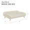 Show in main carousel: Sam's Pets Akkeri Linen Couch Dog Bed, Cream, Large: 39-in slide 9 of 9