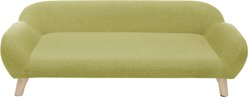 Sam's Pets Akkeri Linen Couch Dog Bed, Green, Large: 39-in