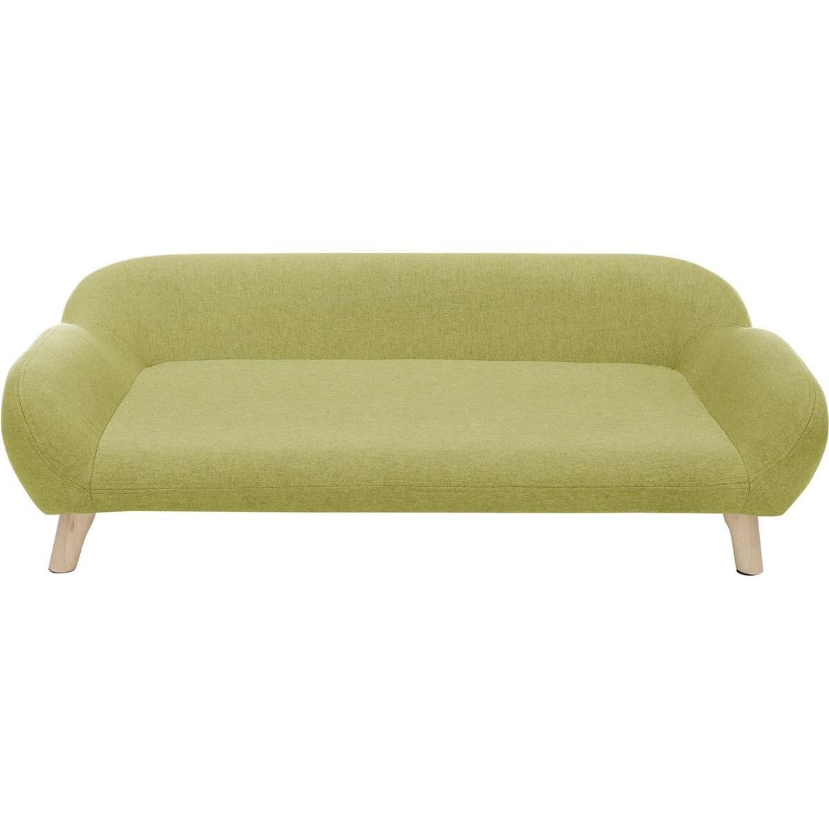 Sam's Pets Akkeri Linen Couch Dog Bed, Green, Large: 39-in