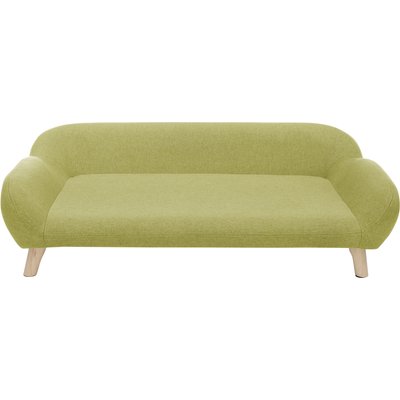 Sam's Pets Sam's Pets Akkeri Linen Couch Dog Bed, Green, Large: 39-in