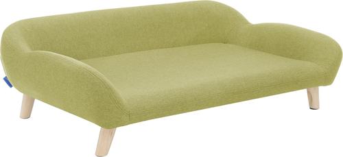Show full view: Sam's Pets Akkeri Linen Couch Dog Bed, Green, Large: 39-in slide 2 of 8