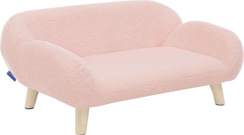 Show full view: Sam's Pets Akkeri Boucle Couch Dog Bed, Pink, Small: 29-in slide 2 of 8
