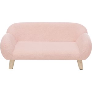 Sam's Pets Akkeri Boucle Couch Dog Bed, Pink, Small: 29-in