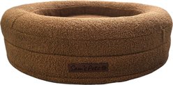 Sam's Pets Scruffy Round Orthopedic Dog Bed, Brown, Medium: 30-in