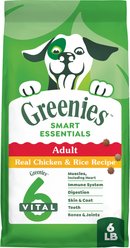 Greenies Smart Essentials Adult High Protein Real Chicken & Rice Recipe Dry Dog Food, 6-lb bag