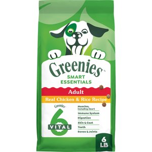 Greenies Smart Essentials Adult High Protein Real Chicken & Rice Recipe Dry Dog Food, 6-lb bag