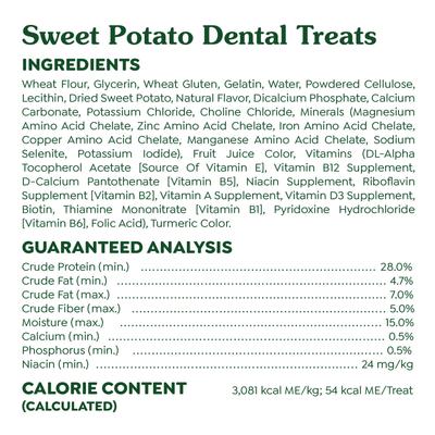 Show full view: Greenies Petite Sweet Potato Natural Dental Dog Treats, 20 count slide 7 of 11