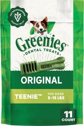 Greenies Teenie Natural Original Chicken Flavor Dental Dog Treats, 11 count