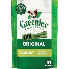 Greenies Teenie Natural Original Chicken Flavor Dental Dog Treats, 11 count