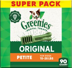 Greenies Petite Natural Original Chicken Flavor Dental Dog Treats, 90 count