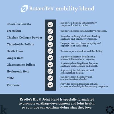 Show full view: Kradle Hip & Joint Beef Flavored Chew Supplement for Dogs, 75 count slide 5 of 12