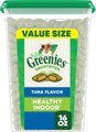 Greenies Feline SmartBites Healthy Indoor Natural Tuna Flavor Soft & Crunchy Adult Cat Treats, 16-oz tub