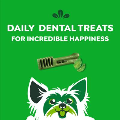 Show full view: Greenies Natural Fresh Mint Teenie Dental Dog Treats, 43 count slide 8 of 11